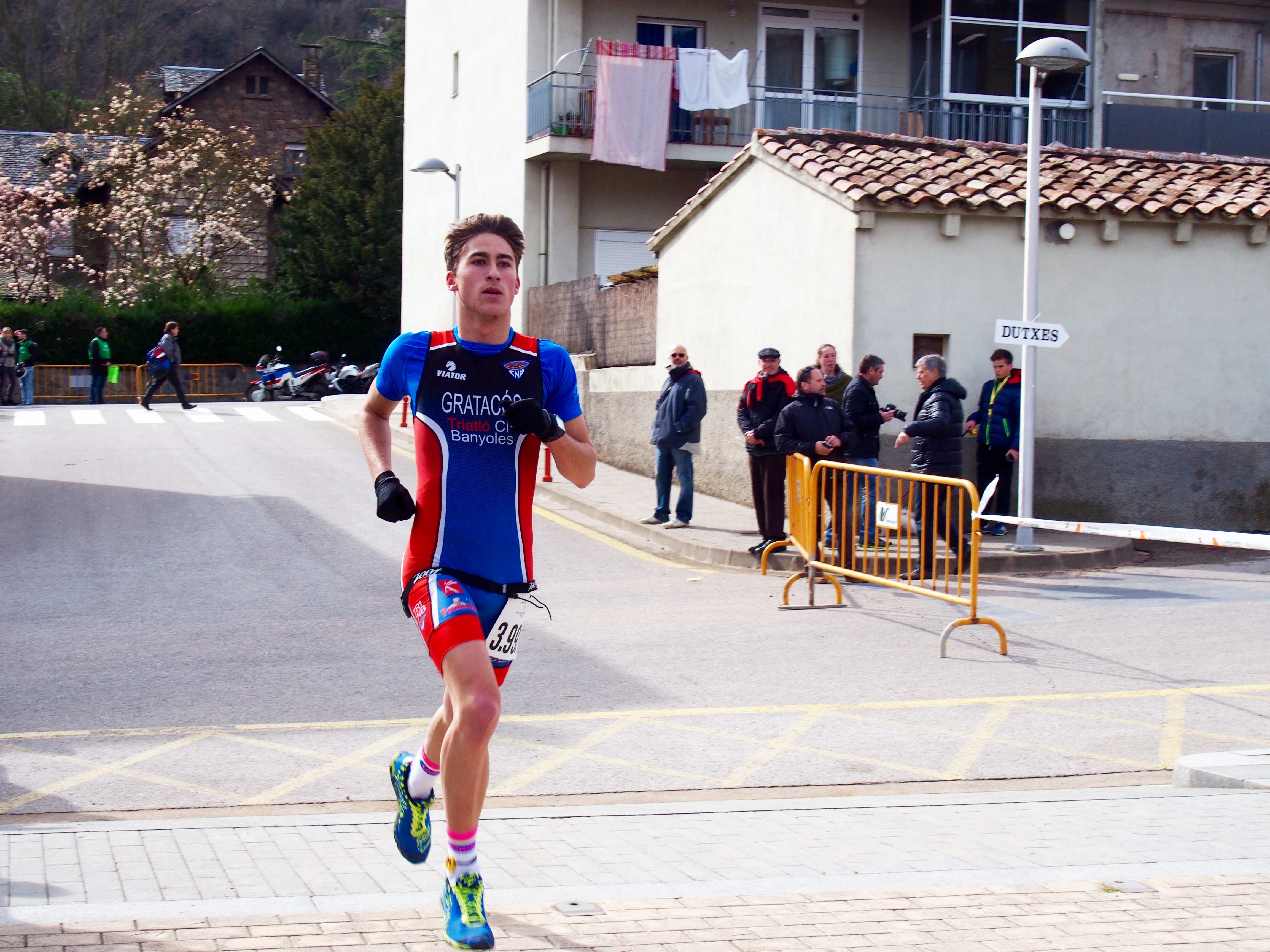 Marçal Gratacós en una triatló